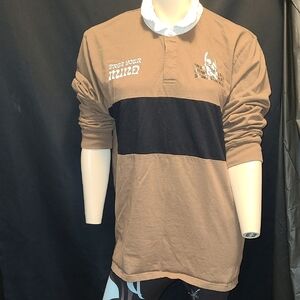 WXYZ Men’s Rugby “Free Your Mind, Dreams become reality” Brown Size LARGE